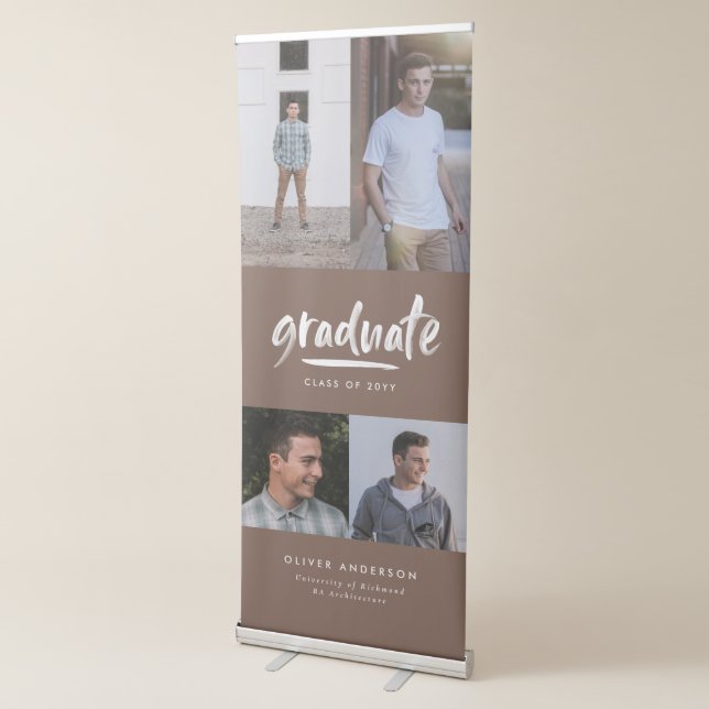  Personalized Graduate Multi Photo Retractable Banner (3/4)