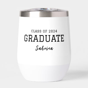Personalized Graduate Name And Photo Thermal Wine Tumbler