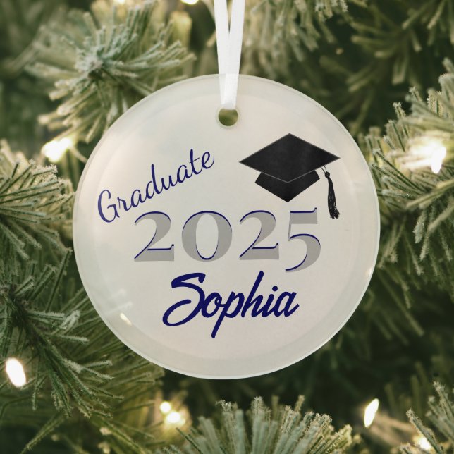 Personalized Graduate Ornament Blue (Insitu)