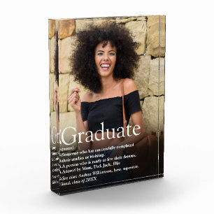 Personalized Graduate Photo Definition Quote Block