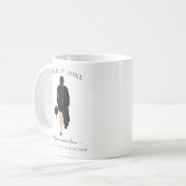 Personalized Graduate Watercolor Girl Coffee Mug (Front Left)