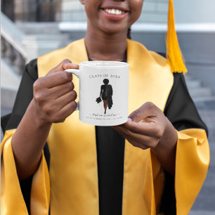 Personalized Graduate Watercolor Girl Coffee Mug