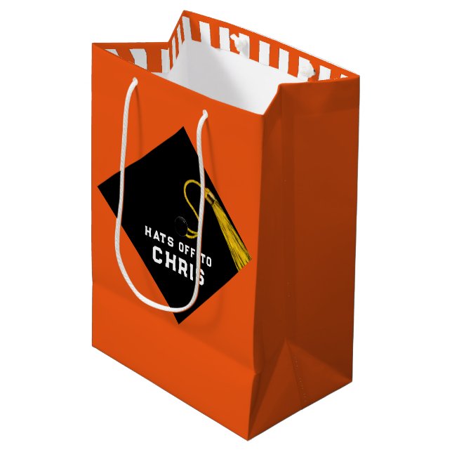 Personalized Graduation 2025 Medium Gift Bag (Front Angled)