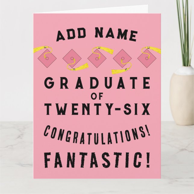 Personalized Graduation 2026 Card (Front)