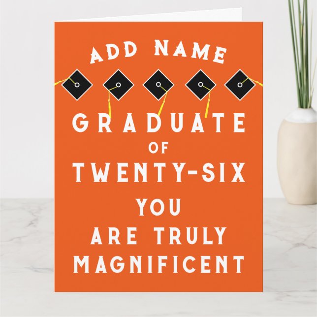 Personalized Graduation 2026 Card (Front)