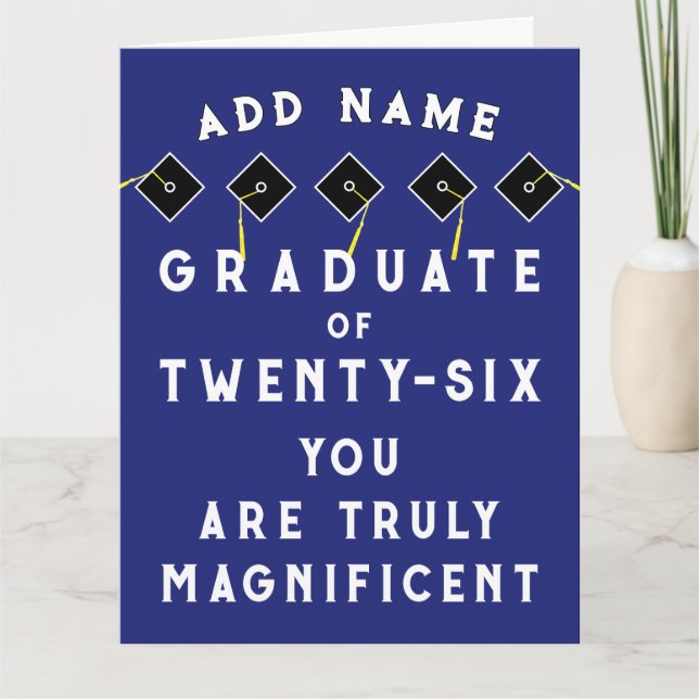 Personalized Graduation 2026 Card (Front)