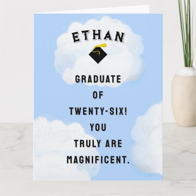 Personalized Graduation 2026 Card (Front)