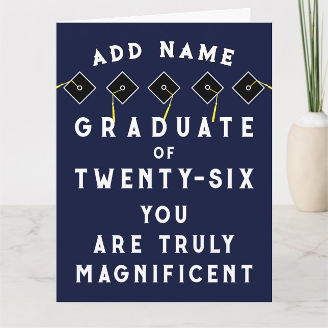 Personalized Graduation 2026 Card (Front)
