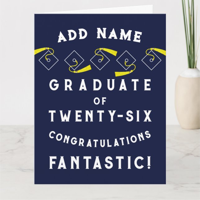 Personalized Graduation 2026 Card (Front)