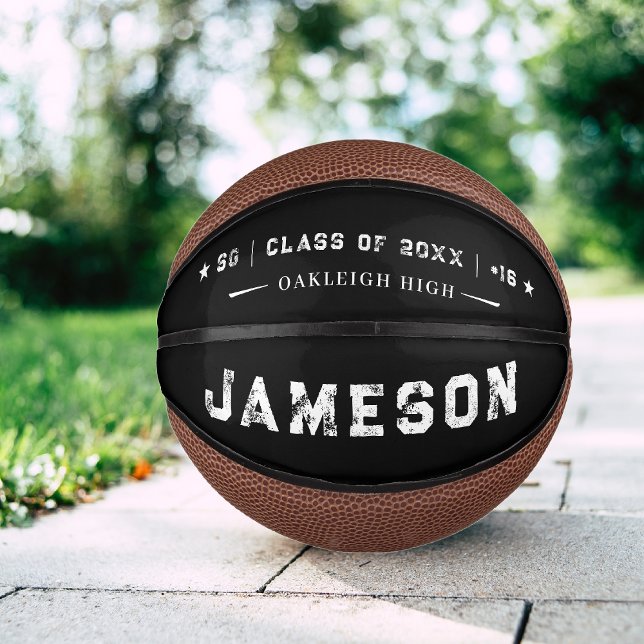 Personalized Graduation Athlete Keepsake Mini Basketball (Creator Uploaded)