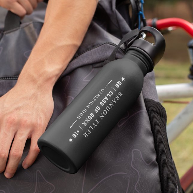 Personalized Graduation Athlete Keepsake Stainless Steel Water Bottle (Creator Uploaded)