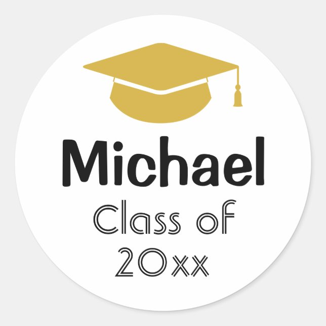 Personalized Graduation Bag Stickers Class of 2024 (Front)