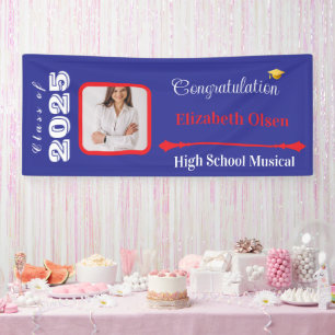 Personalized Graduation Banner Photo, Name 2025