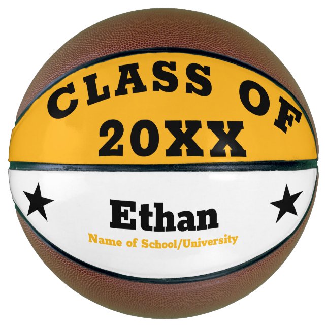 Personalized Graduation Basketball (Front)