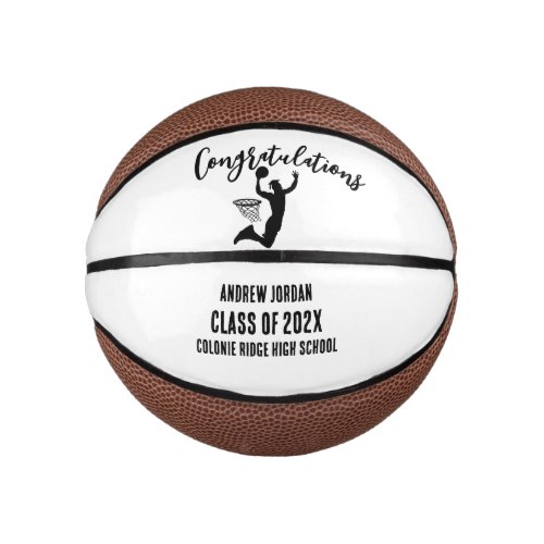 Personalized Graduation Basketball, Name Mini Basketball