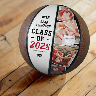 Personalized Graduation Basketball Photo Gift