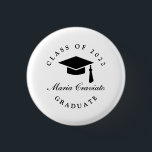 Personalized Graduation Button<br><div class="desc">Celebrate your achievement in style with this Custom Graduation Button Pin – featuring the graduate’s name, class year, and a classic cap-and-tassel design. Perfect for party favors, graduation outfits, photo props, or keepsake gifts. Add a personal touch to the celebration and show off your pride! ✅ Customize with name and...</div>