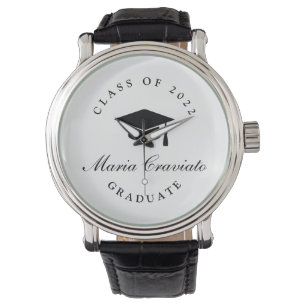 Personalized Graduation Button Watch