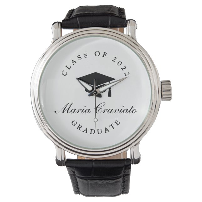 Personalized Graduation Button Watch (Front)