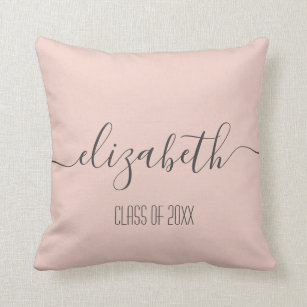 blush and grey throw pillows