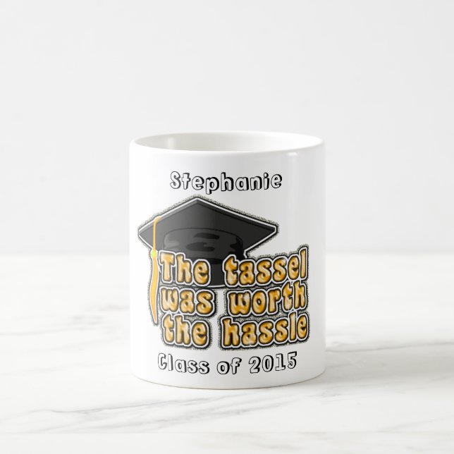 Personalized Graduation Cap Tassle Coffee Mug (Center)