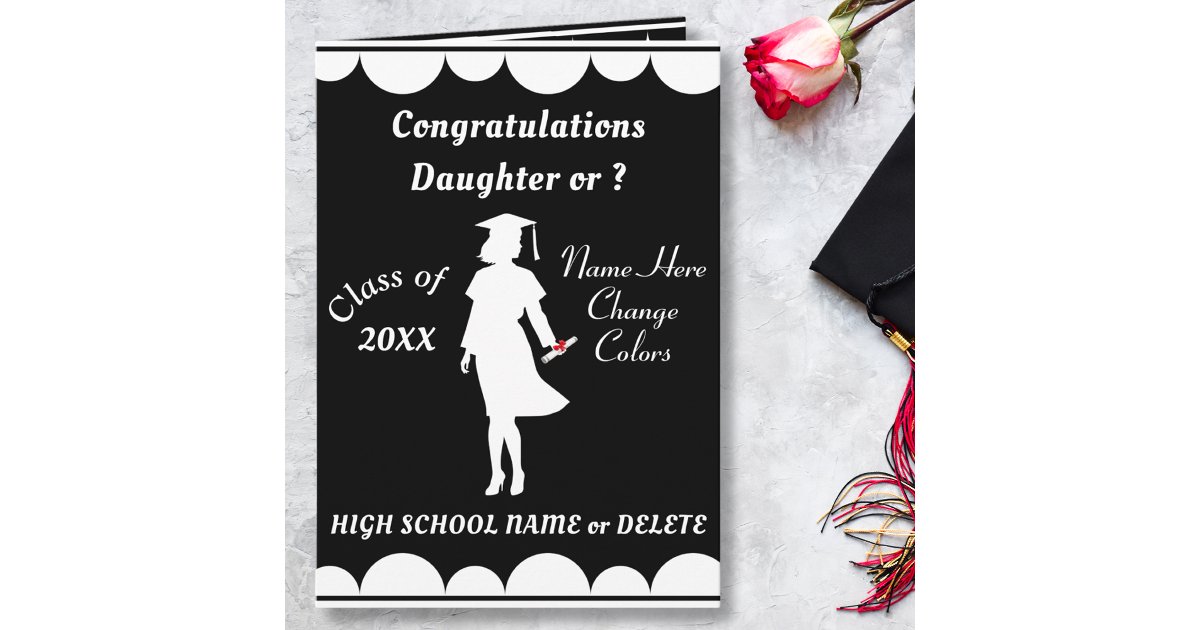Personalized Graduation Cards for Daughter or | Zazzle