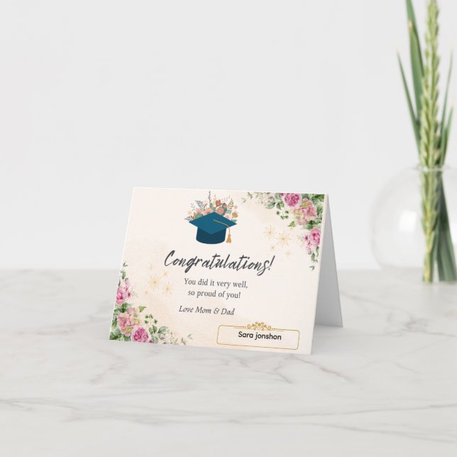 Personalized Graduation Cards & Gifts (Front)