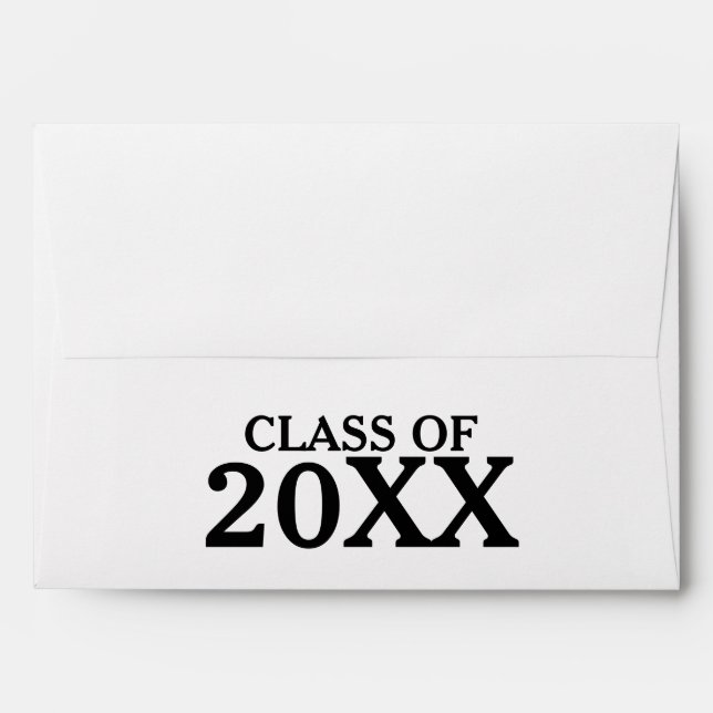 Personalized Graduation Class Envelope (Back (Top Flap))