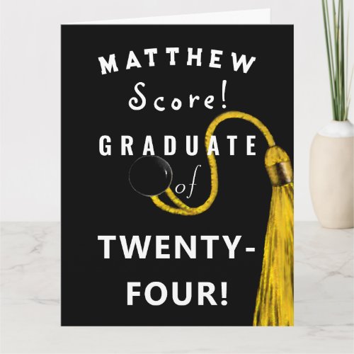 Personalized Graduation Class of 2024 Card