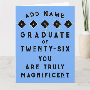 Personalized Graduation Class of 2026 Card