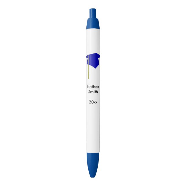 Personalized Graduation Class of Pens Blue Yellow (Front Vertical)