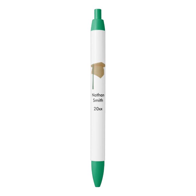 Personalized Graduation Class of Pens Gold Green (Front Vertical)