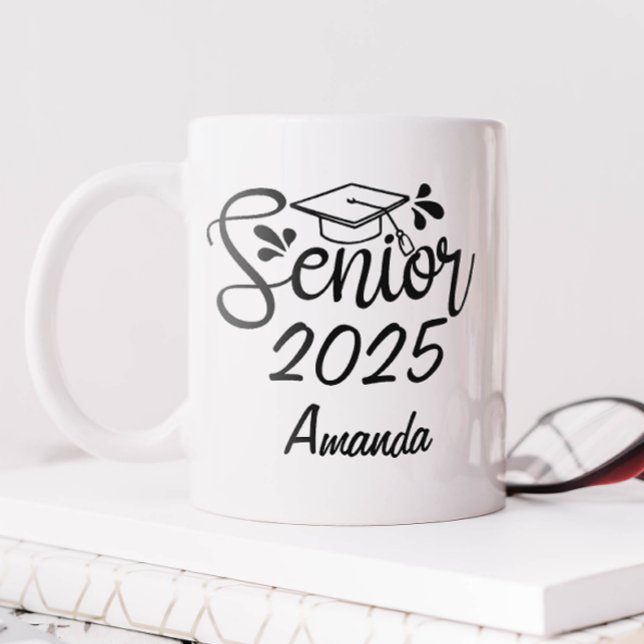 Personalized Graduation Coffee Mug (Personalized Senior 2025 Mug)