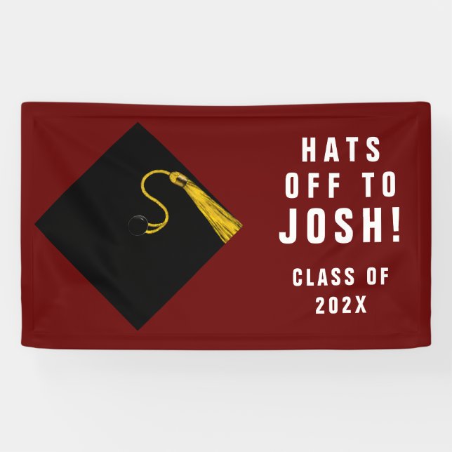 Personalized Graduation Congrats Banner (Horizontal)