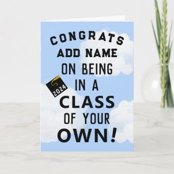 Personalized Graduation Congrats Card by partygames at Zazzle