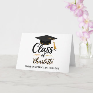 Personalized Graduation  – Congrats Graduate Name Card