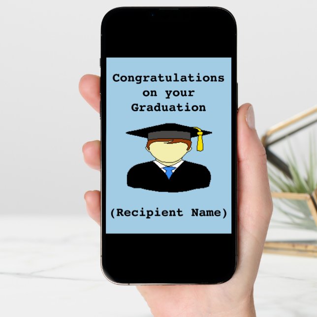 Personalized Graduation Congratulations Card (Front Digital)