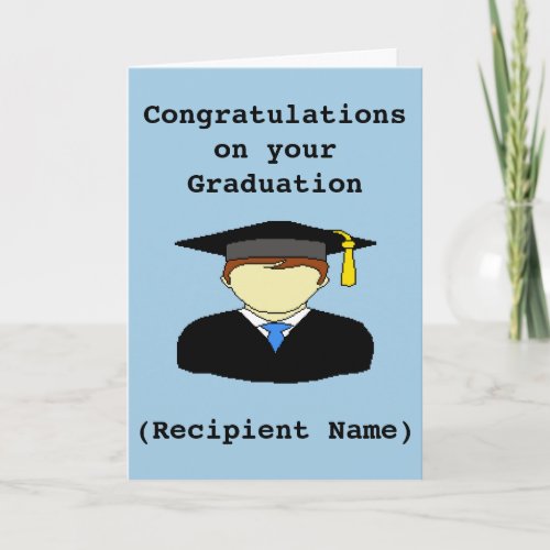 Personalized Graduation Congratulations Card