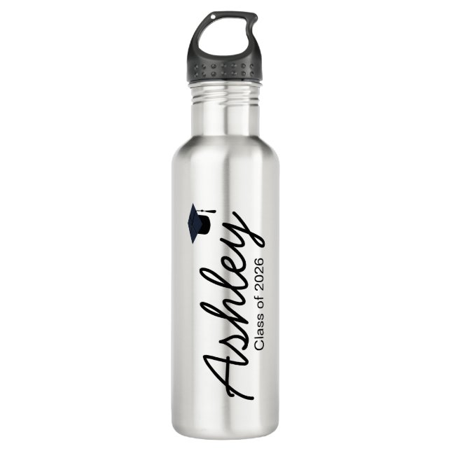Personalized Graduation Cup Custom Tumbler Gift fo Stainless Steel Water Bottle (Front)