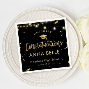Personalized Graduation Custom Class of 2025 Napkins