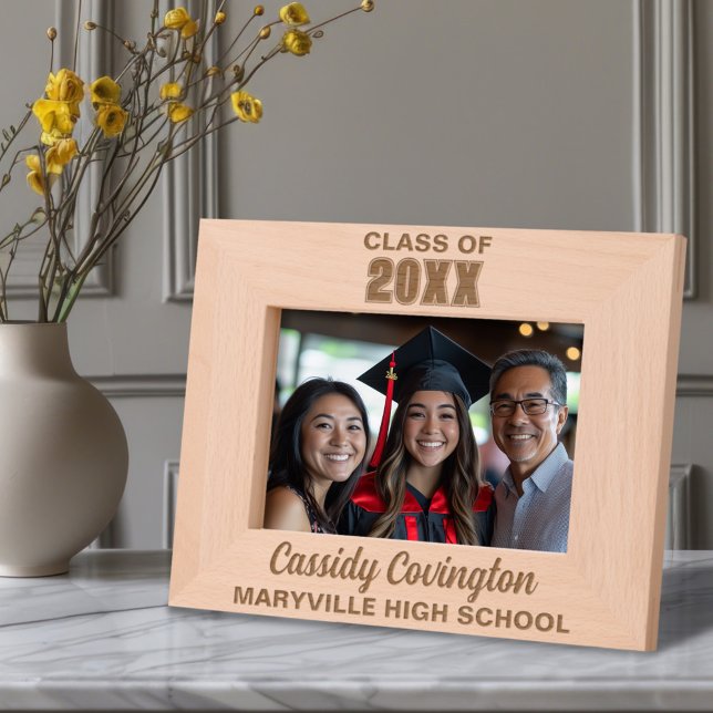 Personalized Graduation Custom Name, School, Year Engraved Frames (Creator Uploaded)