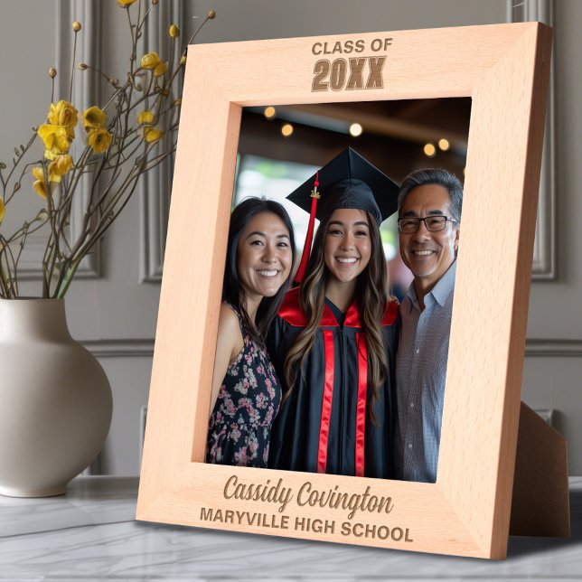 Personalized Graduation Custom Name, School, Year Engraved Frames (Creator Uploaded)