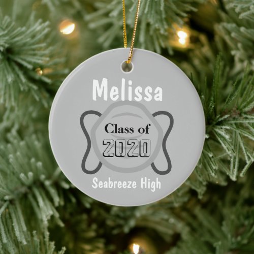 Personalized Graduation During A Pandemic 2020 Ceramic Ornament