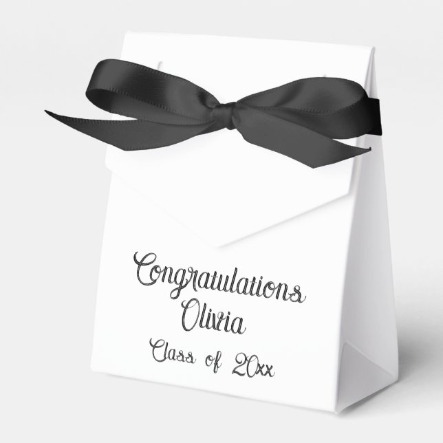 Personalized Graduation Favor Boxes (Front Side)
