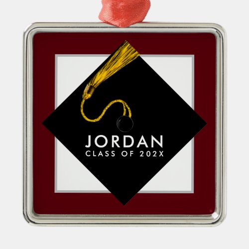 Personalized Graduation Gift 2024 Metal Ornament