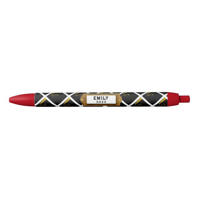 Personalized Graduation Gift Black Ink Pen (Front)
