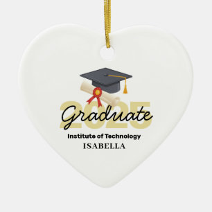 Personalized Graduation Gift - Class of 2025 Ceramic Ornament