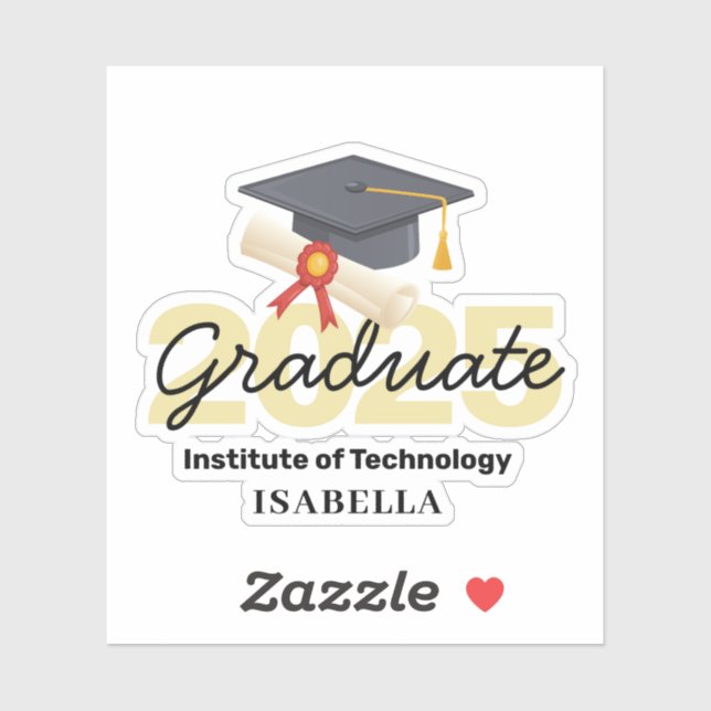 Personalized Graduation Gift - Class of 2025 Sticker (Sheet)