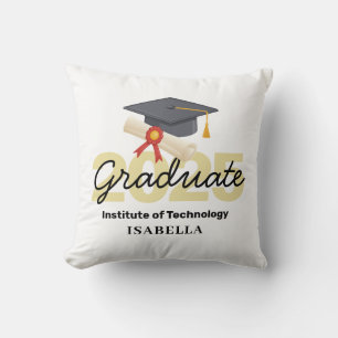 Personalized Graduation Gift - Class of 2025 Throw Pillow