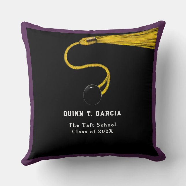 Personalized Graduation Gift Ideas Throw Pillow (Back)